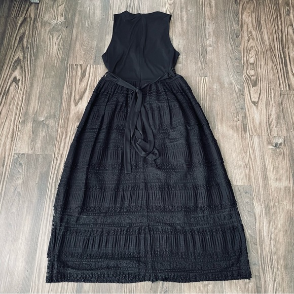 4C Black Lace Belted Midi Dress - Picture 2 of 10